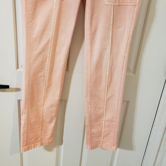 Anthropologie Peach The Wanderer size 27 Straight Leg Pants - Picture 2 of 9